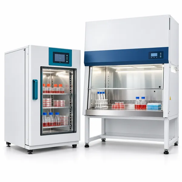 CO2 incubator and biological safety cabinet
