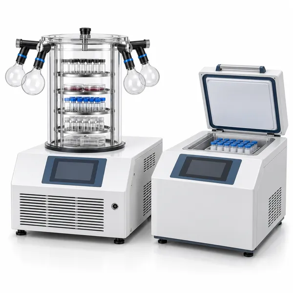 Freeze dryer and controlled rate freezer