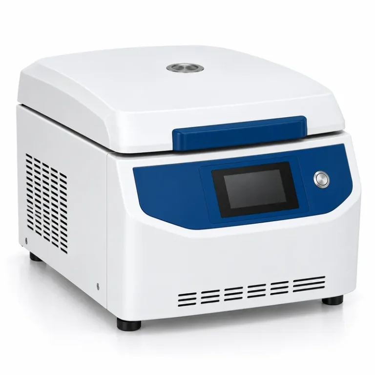 Compact cooled centrifuge