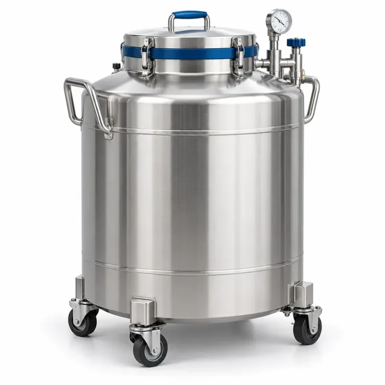 Stainless steel liquid nitrogen storage tank